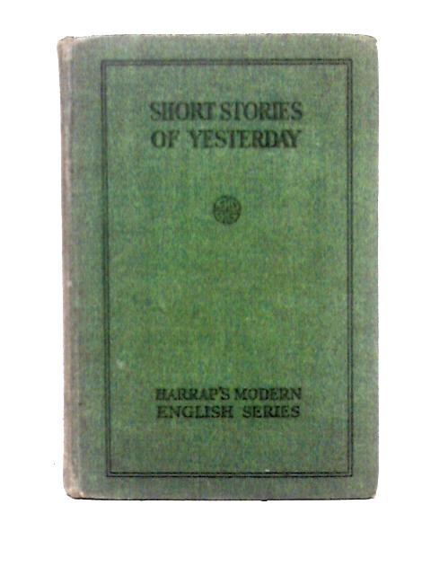 Short Stories of Yesterday By F. H. Pritchard