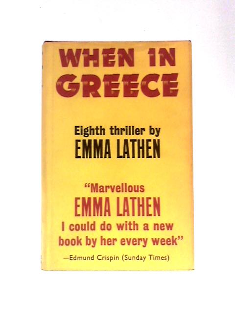 When in Greece par Emma Lathen