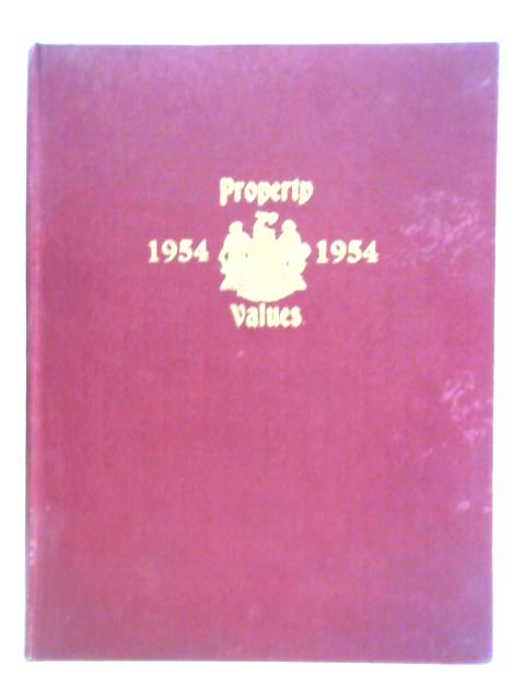 Under the Hammers Property Values Annual Record for 1954 von Unstated