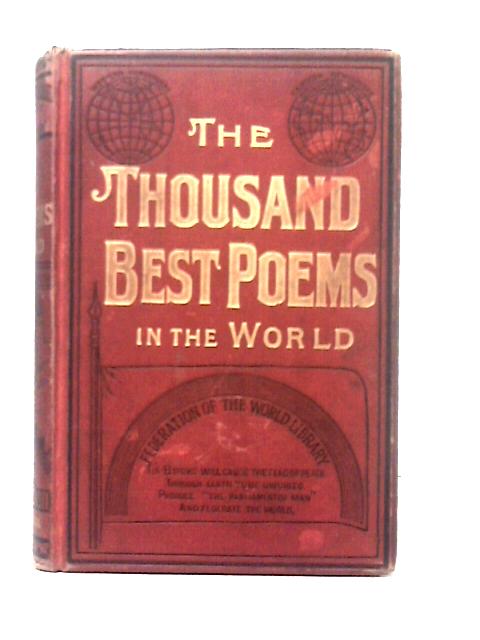 Thousand Best Poems in the World von E. W. Cole