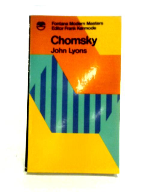 Chomsky By J Lyons