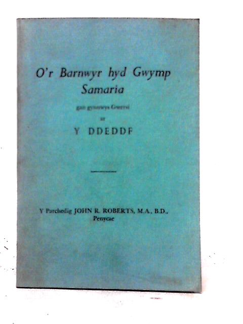 O'r Barnwyr Hyd Gwymp Samaria By Y Ddeddf