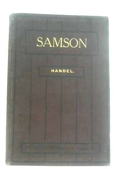 Samson. An Oratorio par G. F. Handel