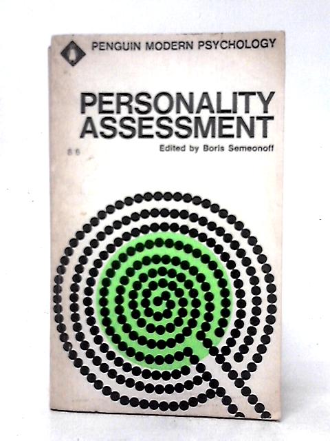 Personality Assessment: Selected Readings (Modern Psychology Readings) par Boris Semeonoff
