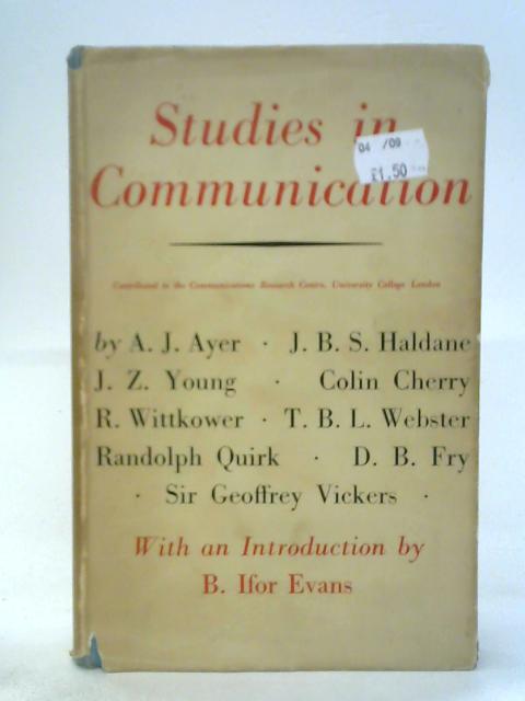 Studies in Communication By Various