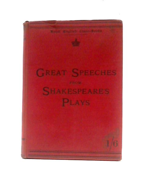 Great Speeches from Shakespeare's Play von W.Scott Dalgleish