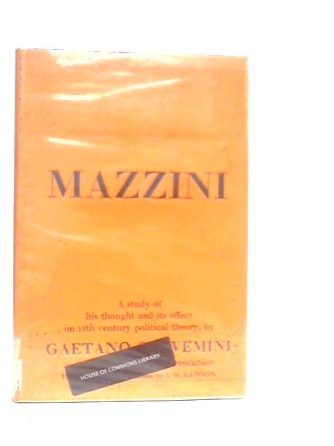 Mazzini By Salvemini,Gaetano