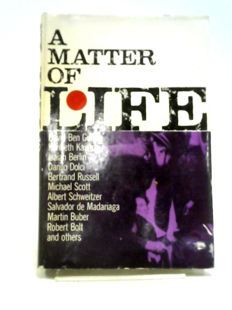 A Matter Of Life By Clara Urquhart (edit).