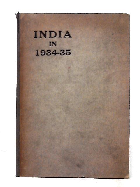 India In 1934-35 By Unstated