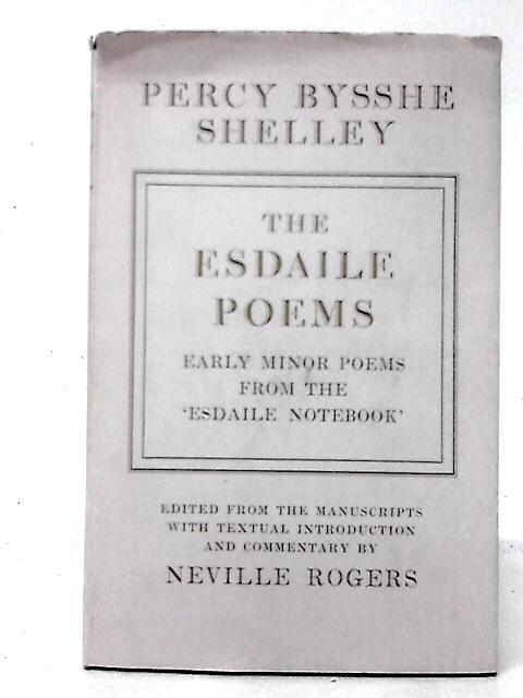 Esdaile Poems By Percy Bysshe Shelley