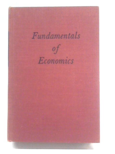 Fundamentals of Economics von Paul F. Gemmill