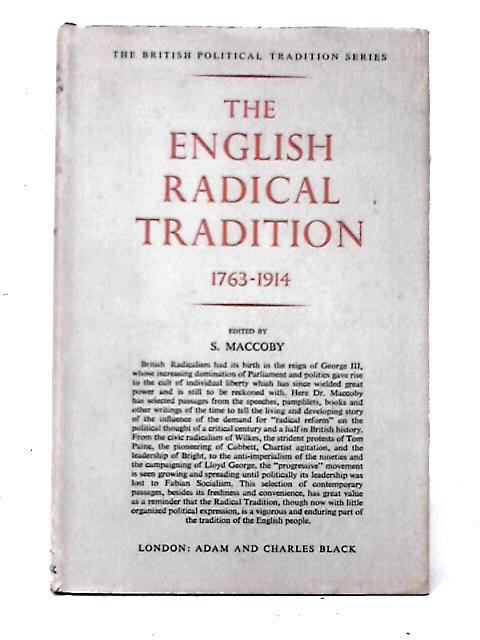 English Radical Tradition (British Political Tradition) von S. Maccoby