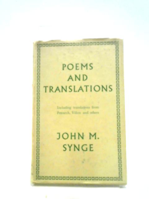 Poems and Translations By John M Synge