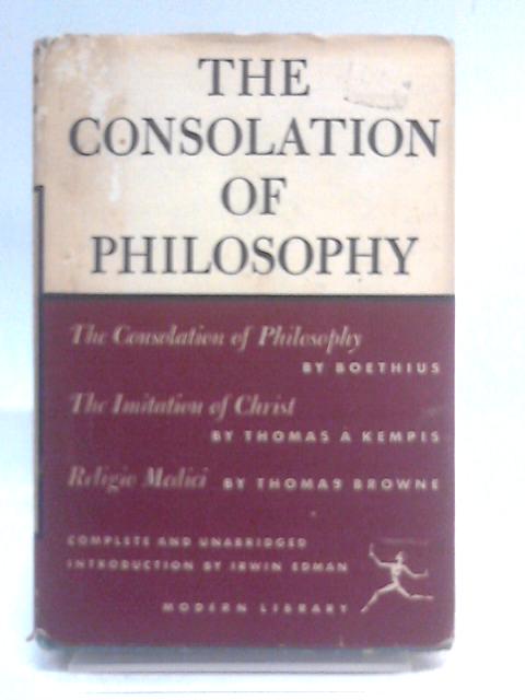 Consolation of Philosophy By Boethius A Kempis Browne