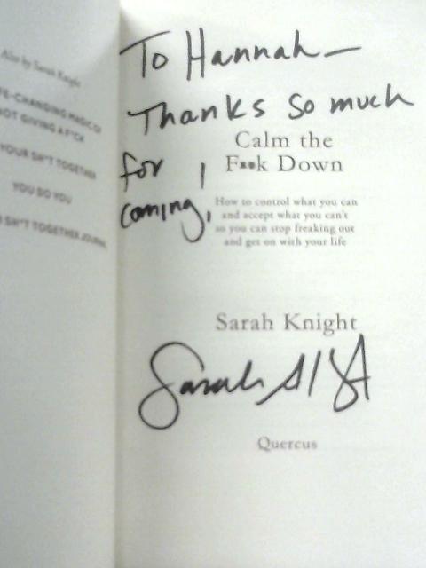 Calm the F**k Down By Sarah Knight