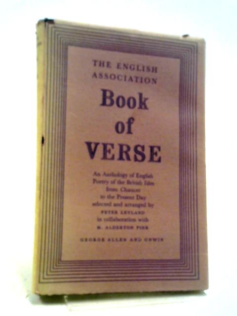 The English Association Book of Verse von Peter Leyland