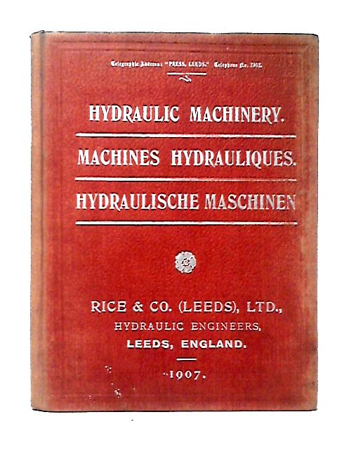 Hydraulic Machinery By Unstated