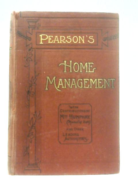 Pearson's Home Management By Isobel