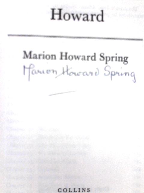 Howard By Marion Howard Spring