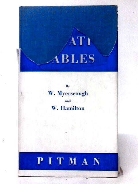 Rapid Navigation Tables von W. Myerscough & W. Hamilton