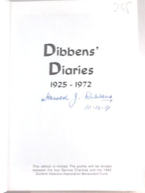 Dibbens' Diaries as a Sailor, Soldier, Policeman, Civil Servant, 1925-1972 von Harold Dibben