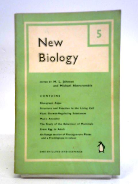 Penguin New Biology Volume V By M. L. Johnson, Michael Abercrombie