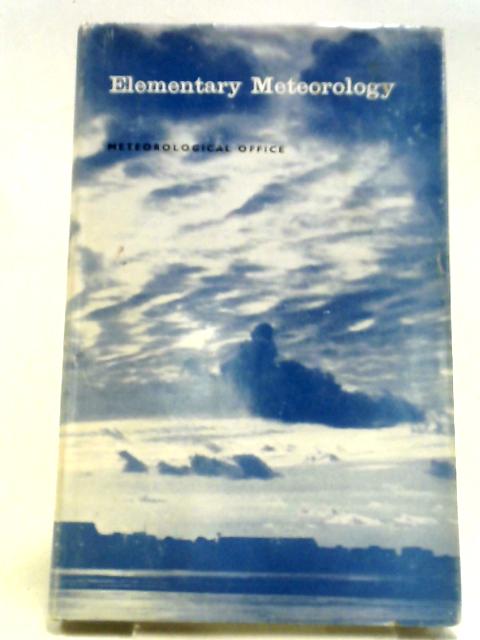 A Course in Elementary Meteorology By HMSO