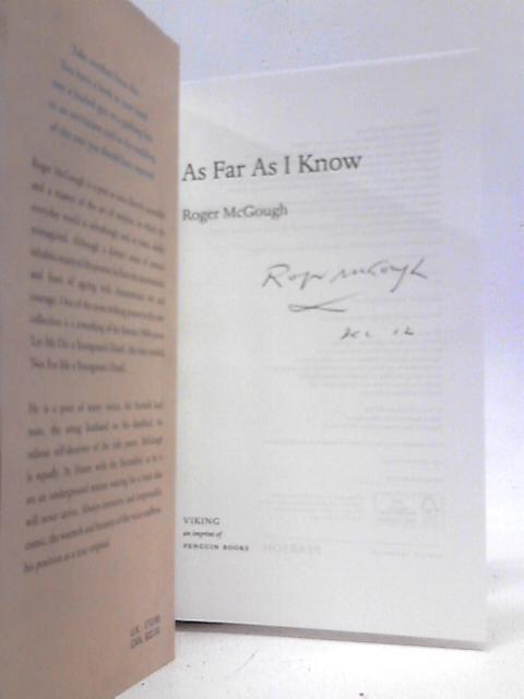 As Far As I Know By Roger McGough