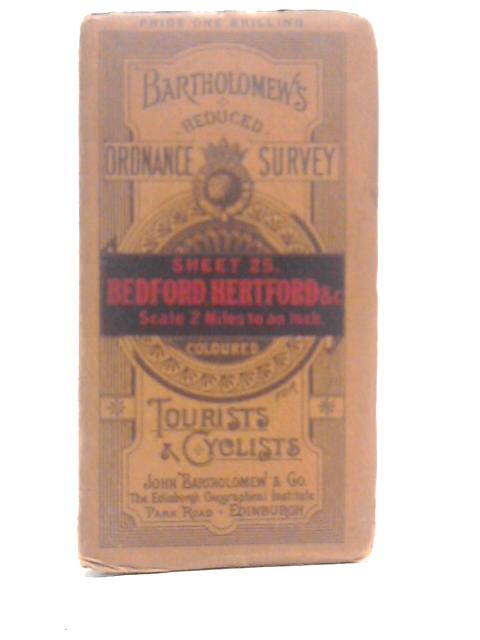 Bartholomew's Reduced Survey for Tourists & Cyclists Bedford and Hertford Sheet 25