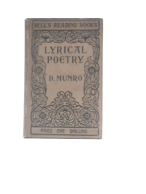 Lyrical Poetry for Boys & Girls By David Munro