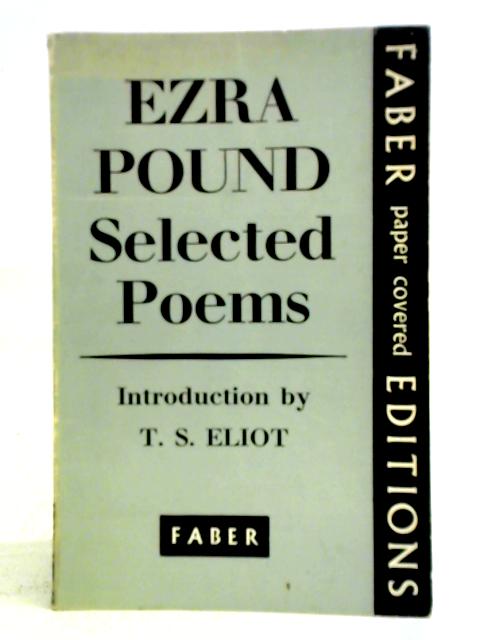 Ezra Pound Selected Poems By Ezra Pound