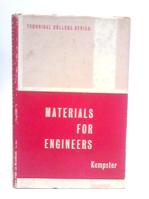 Materials For Engineers By M.H.A.Kempster