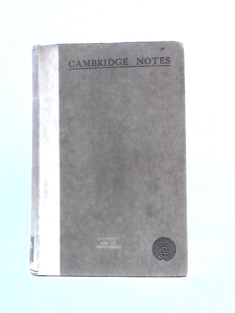 Cambridge Notes By W.W. Rouse Ball