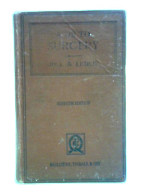 Aids To Surgery By Cecil A. Joll et al