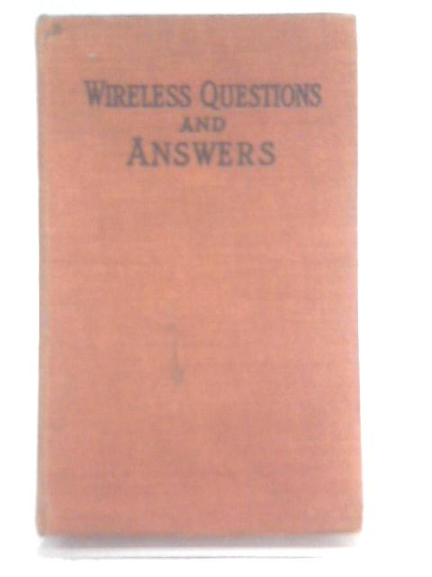 Wireless Questions and Answers By P. J. Risdon