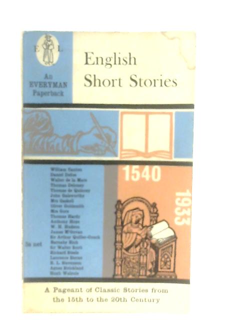 English Short Stories: An Anthology By Richard Wilson (Intro.)