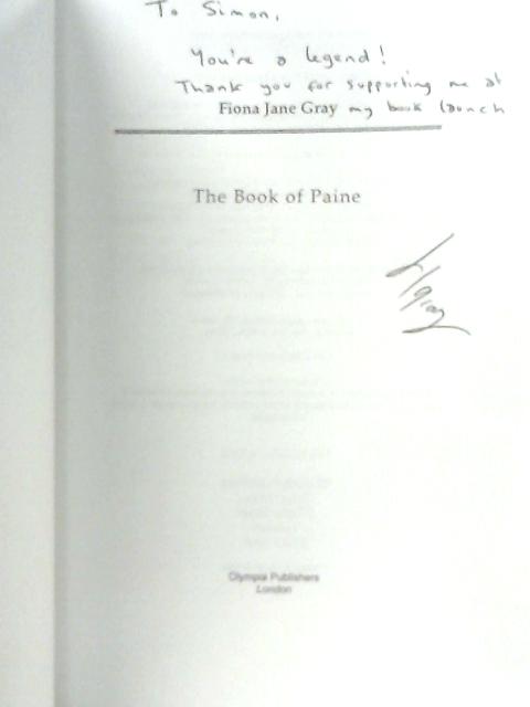 The Book of Paine von Gray, Fiona Jane