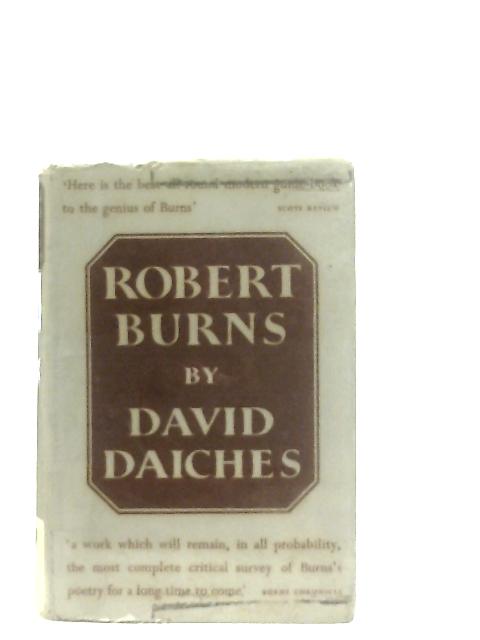 Robert Burns By David Daiches