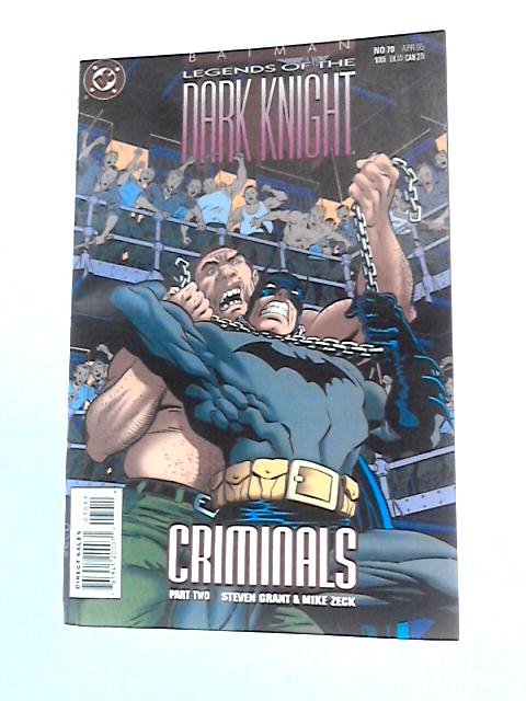 Batman: Legends of the Dark Knight #70, April 1995 By Unstated
