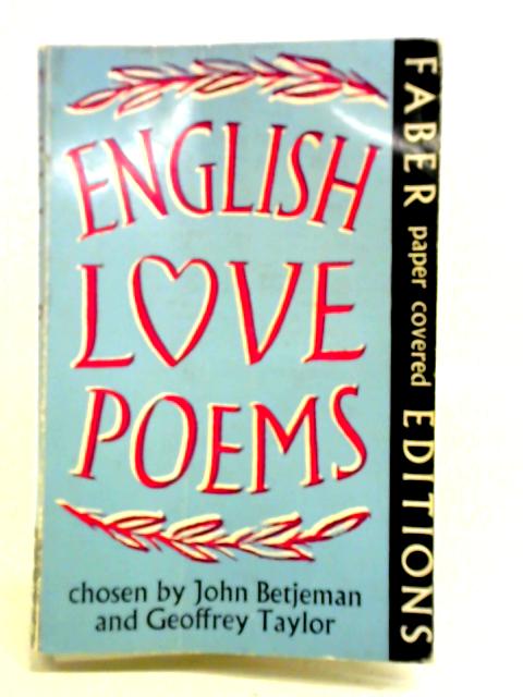 English Love Poems von J. Betjeman & G. Taylor