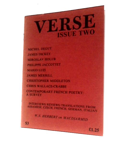 Verse Issue 2 By Robert Crawford Et Al. (Eds.)