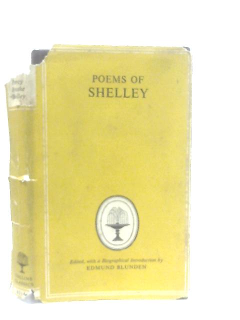 Selected Poems: Percy Bysshe Shelley By Edmund Blunden (Ed.)