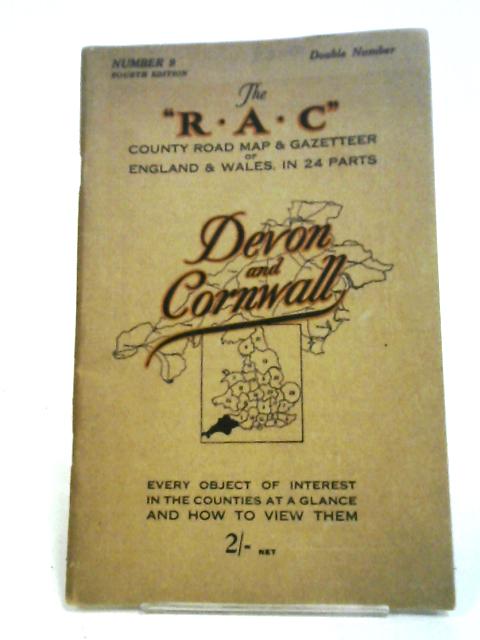 R.A.C. County Map and Gazetteer Devon And Cornwall By Anon