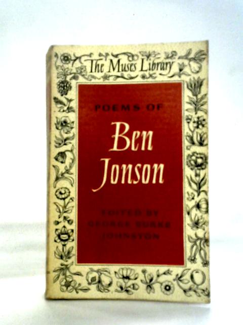 Poems of Ben Jonson By Ben Jonson