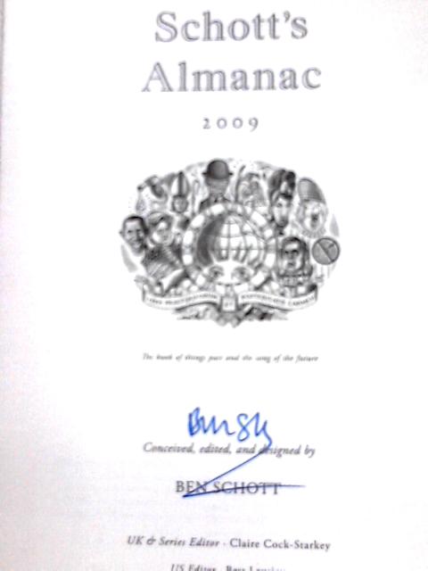 Schott's Almanac 2009 By Ben Schott