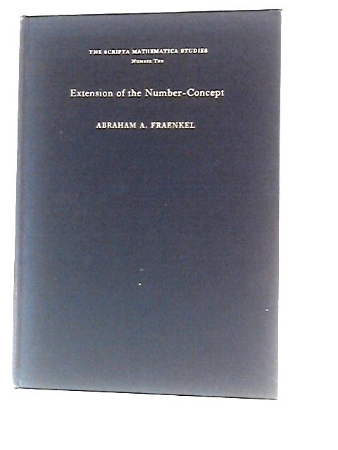 Extension of the Number Concept von Abraham Fraenkel