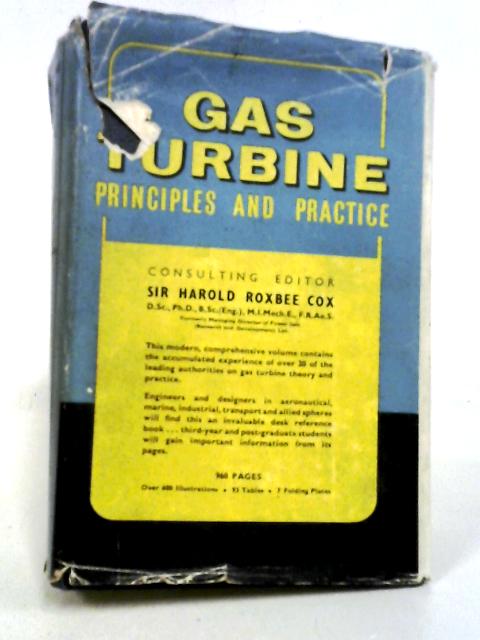Gas Turbine Principles and Practice By Sir Harold Roxbee Cox