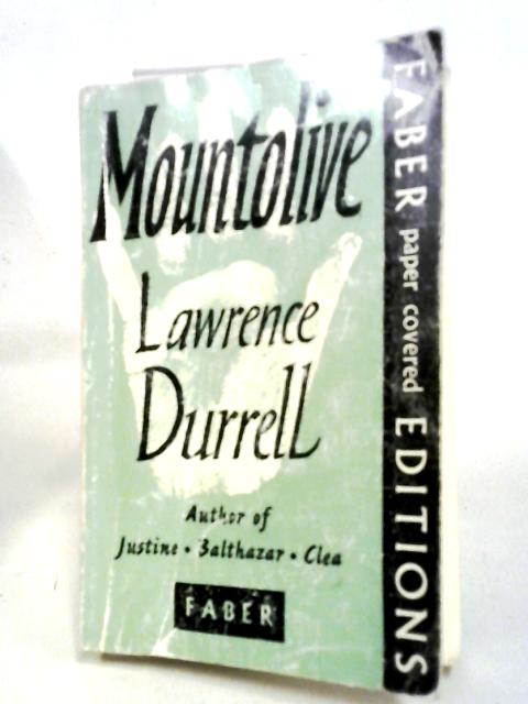 Mountolive By Lawrence Durrell