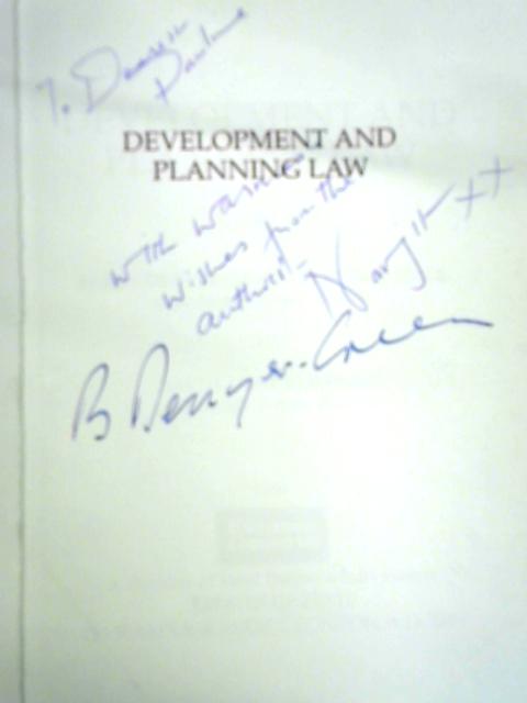 Development and Planning Law By Barry Denyer-Green