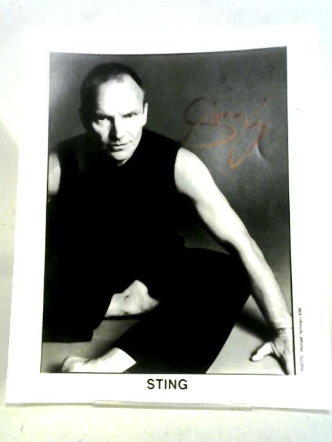 Sting Musician Signed Autographed Photo By Michael Tammaro (Photographer)